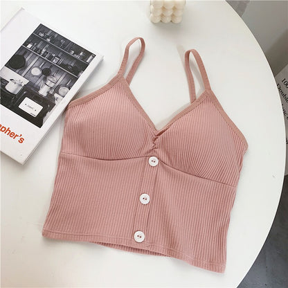 Dámský croptop s knoflíky