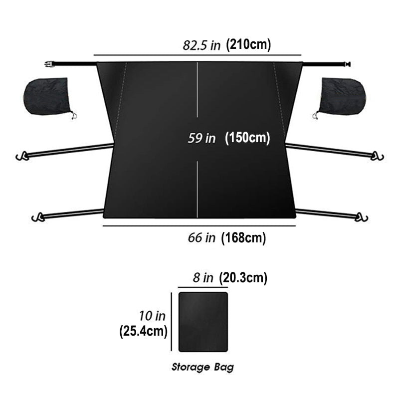 Plachta na přední sklo