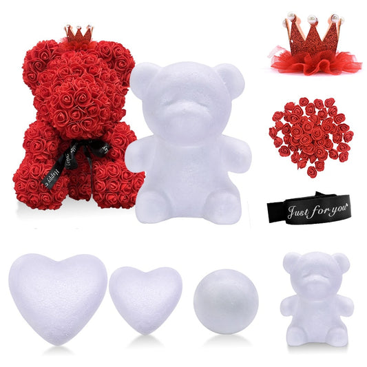 DIY medvídek na valentýna