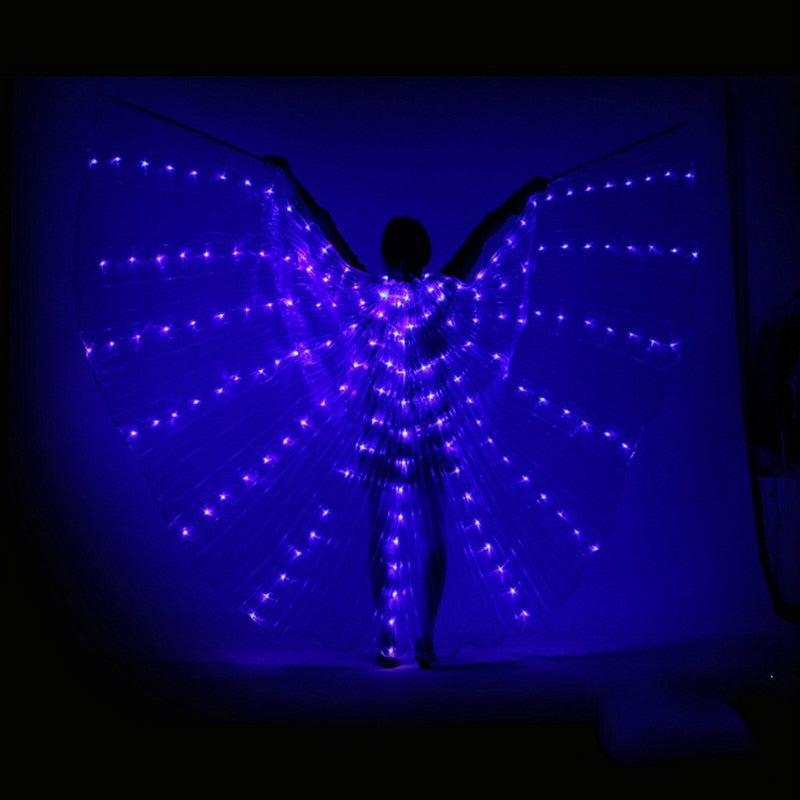 LED kostým s křídly
