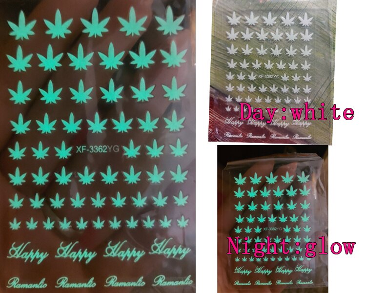 Nálepky na nehty Weed
