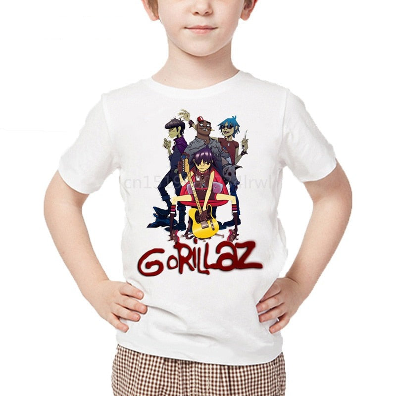 Dětské triko s nápisem Gorillaz