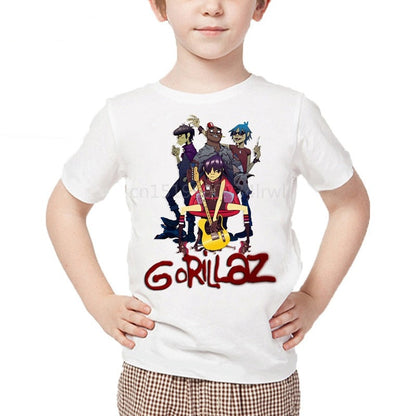 Dětské triko s nápisem Gorillaz