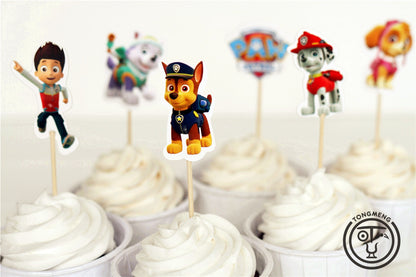 Ozdoby na cupcake Tlapková patrola