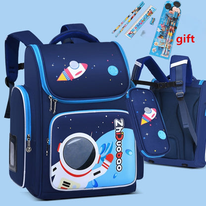 Ortopedický školní batoh s astronautem