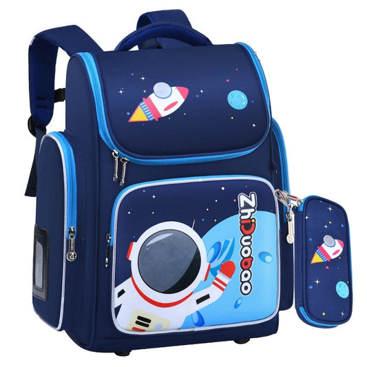 Ortopedický školní batoh s astronautem