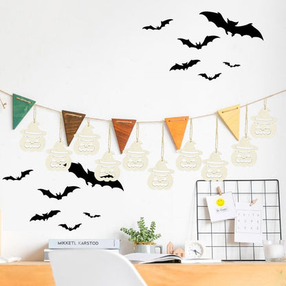 Dřevěné doplňky na Halloween 10 ks