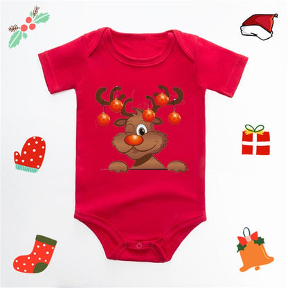 Vánoční body s nápisem My First Christmas Baby