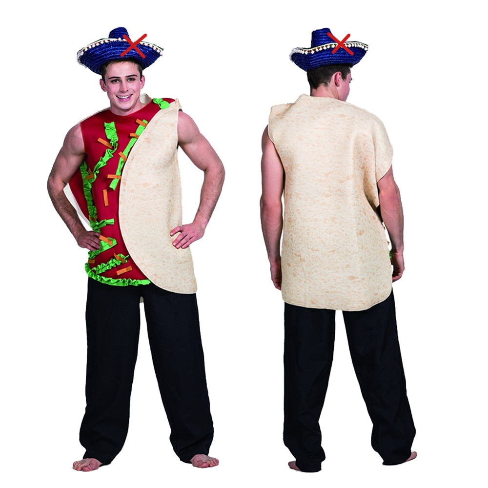 Vtipný kostým fastfood