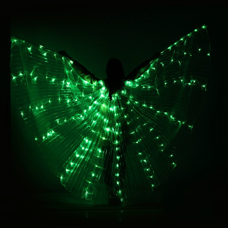 LED kostým s křídly