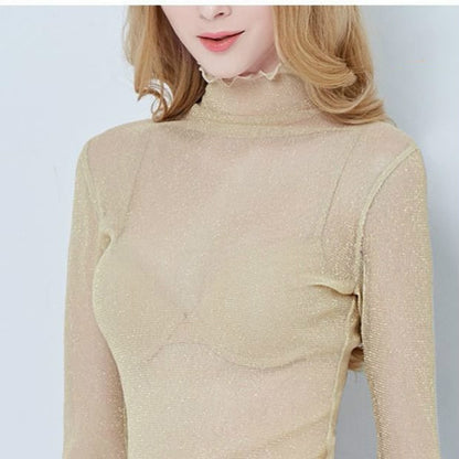 Dámské sexy průhledné triko
