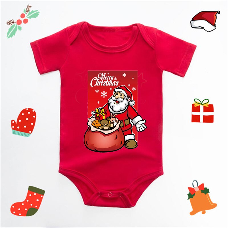 Vánoční body s nápisem My First Christmas Baby