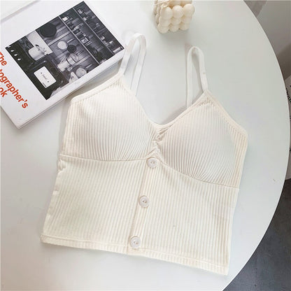 Dámský croptop s knoflíky