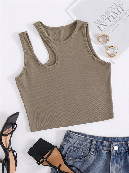 Dámský asymetrický croptop