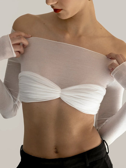 Dámský elegantní croptop