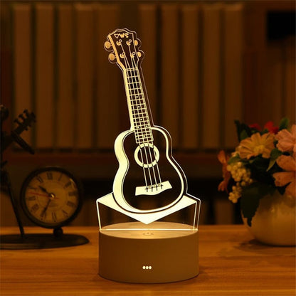 Romantická 3D lampa