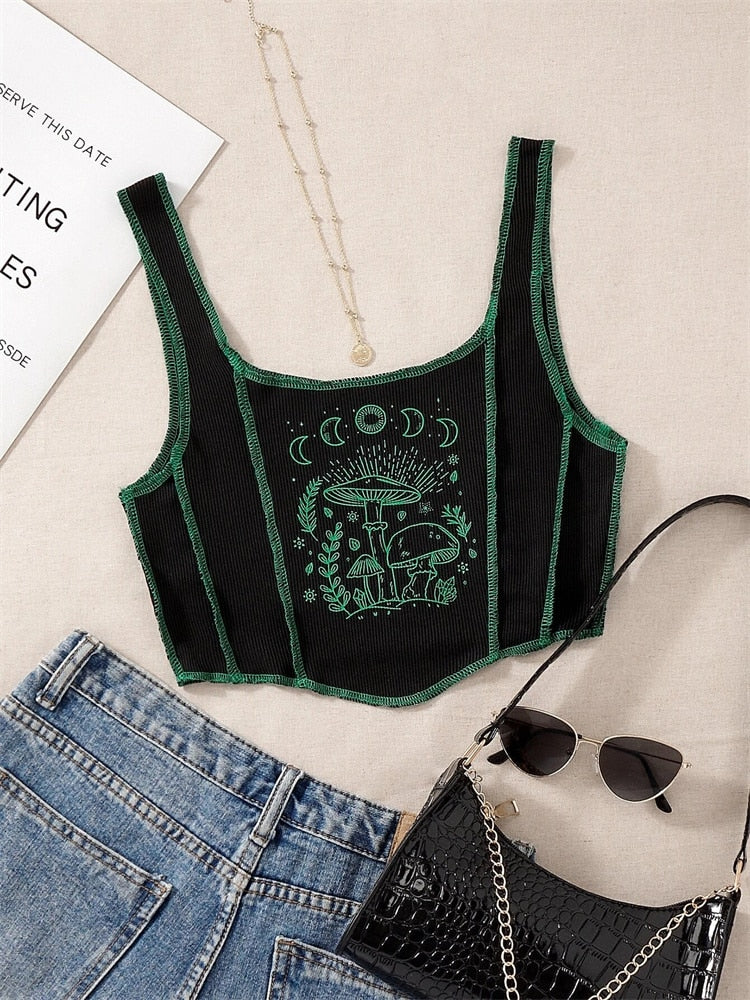 Dámský crop top s texturou