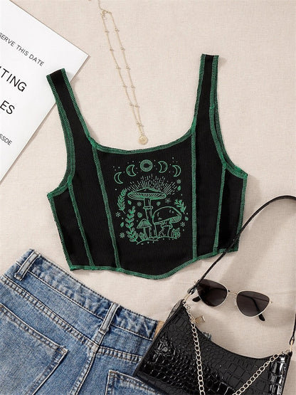 Dámský crop top s texturou