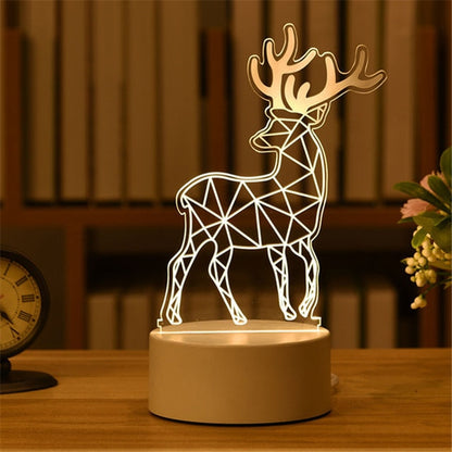 Romantická 3D lampa