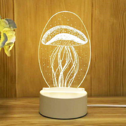Romantická 3D lampa