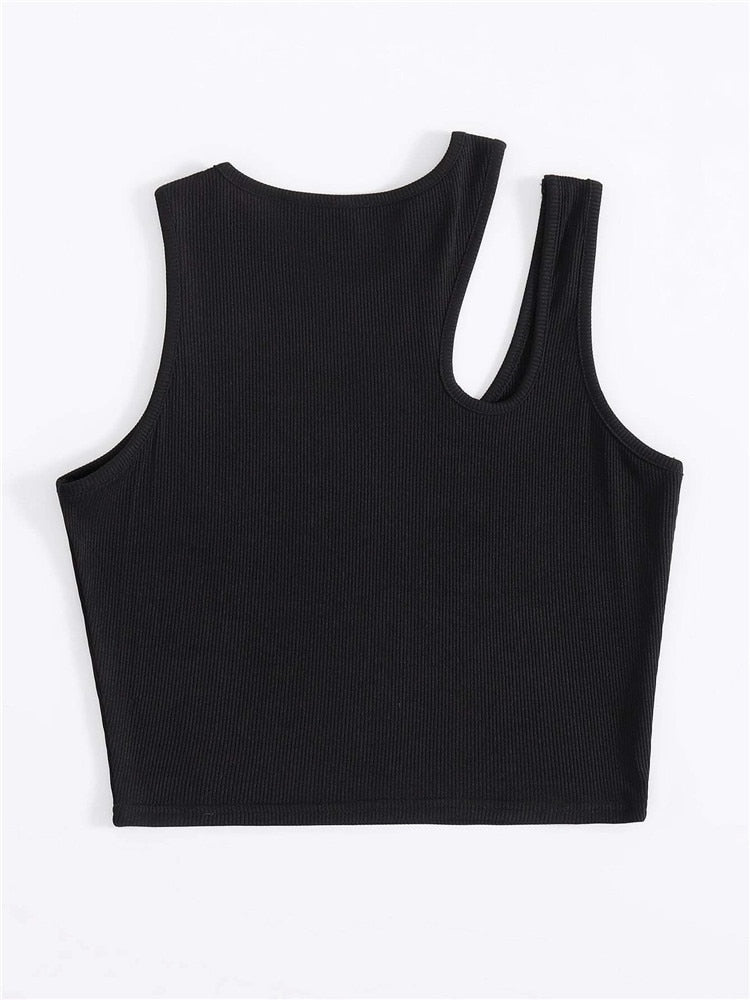 Dámský asymetrický croptop