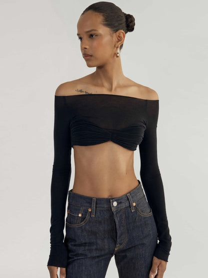 Dámský elegantní croptop