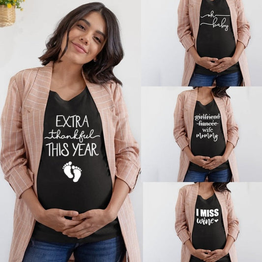 Dámské těhotenské triko s nápisem