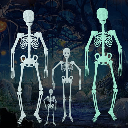 Svítící kostlivec na Halloween