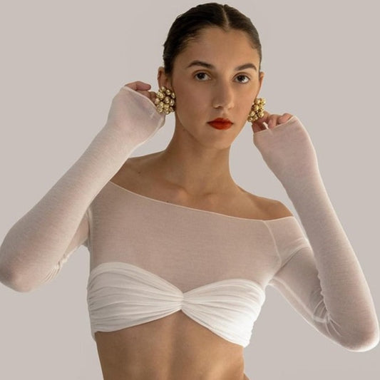 Dámský elegantní croptop