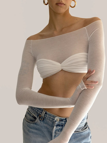Dámský elegantní croptop