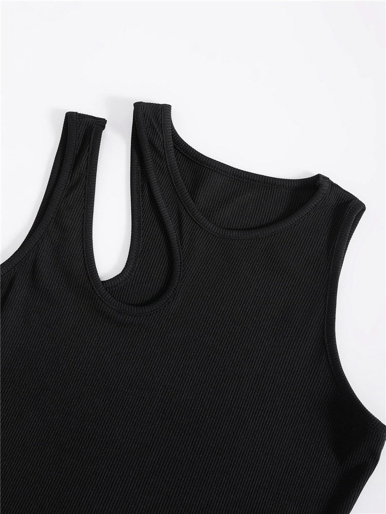 Dámský asymetrický croptop