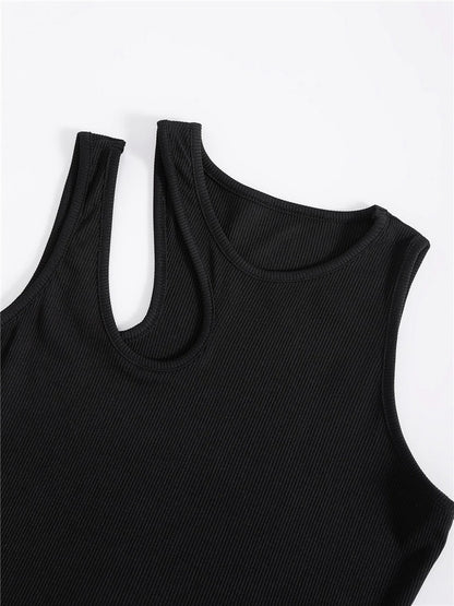 Dámský asymetrický croptop