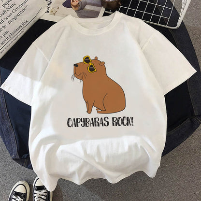 Dámské triko s potiskem kapybary