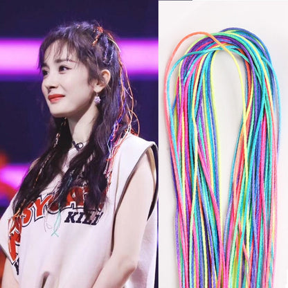 Barevné pramínky do vlasů 90 cm