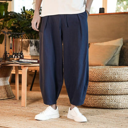 Pánské lněné kalhoty