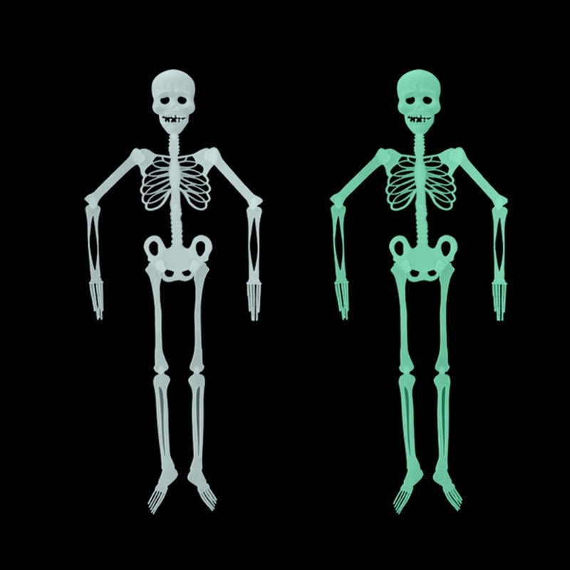 Svítící kostlivec na Halloween