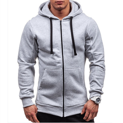 Pánská jednoduchá mikina na zips