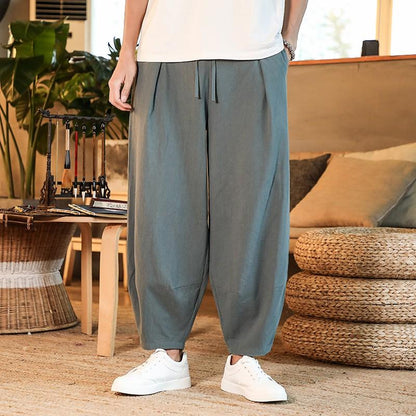 Pánské lněné kalhoty