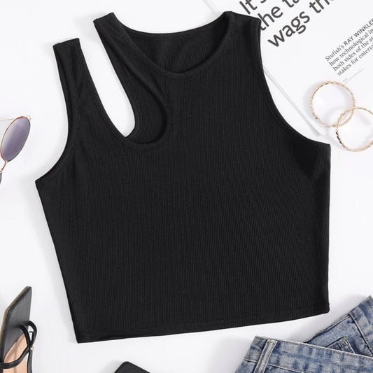 Dámský asymetrický croptop