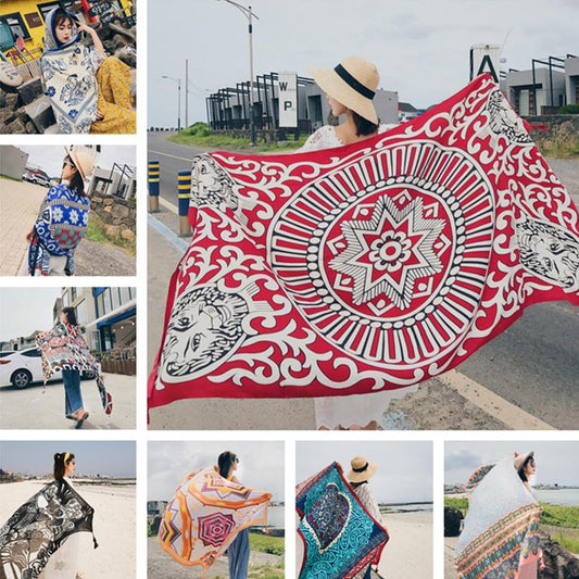 Dámský různobarevný přehoz Mandala