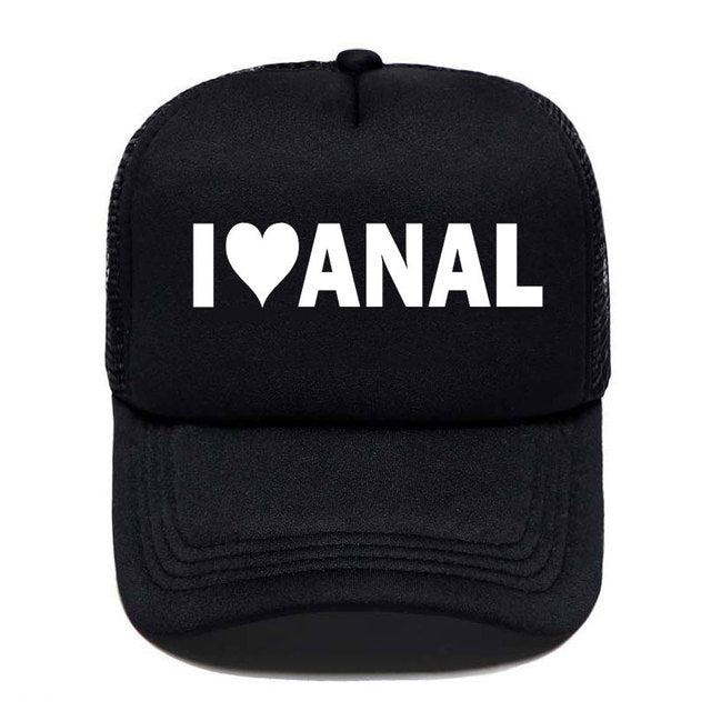 Kšiltovka s nápisem I love Anal