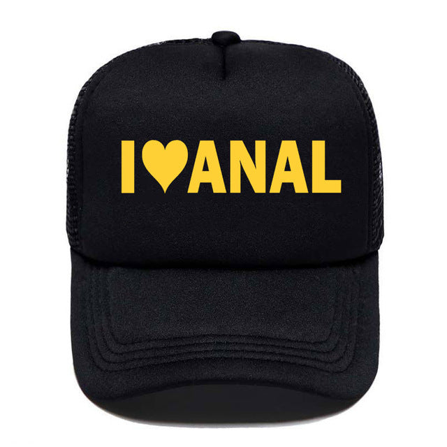 Kšiltovka s nápisem I love Anal