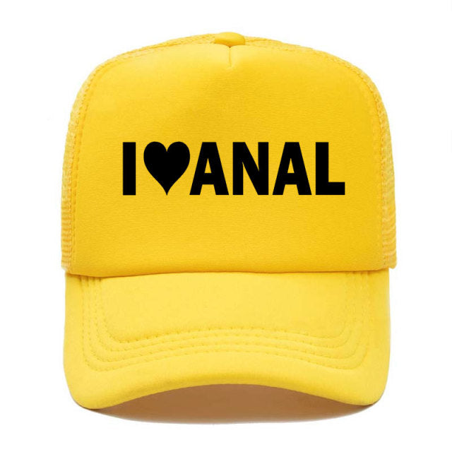 Kšiltovka s nápisem I love Anal