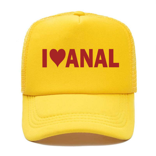 Kšiltovka s nápisem I love Anal