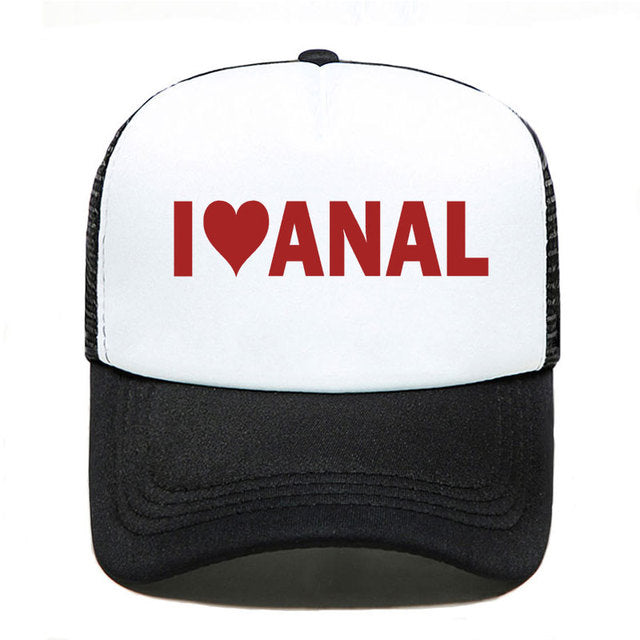 Kšiltovka s nápisem I love Anal