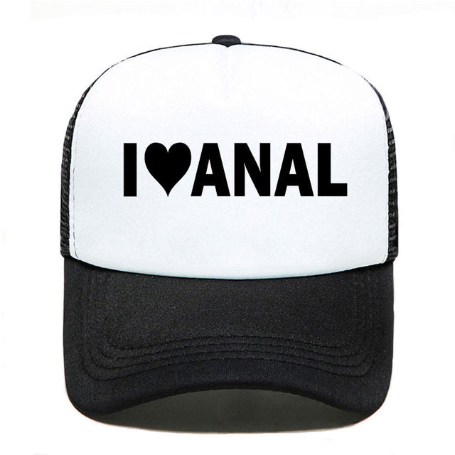 Kšiltovka s nápisem I love Anal