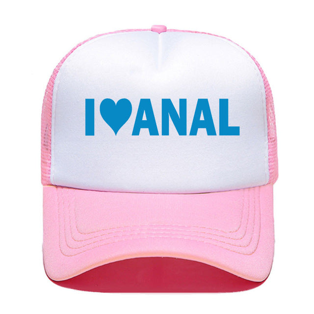 Kšiltovka s nápisem I love Anal