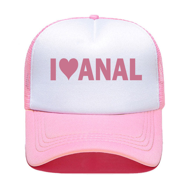 Kšiltovka s nápisem I love Anal