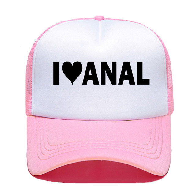 Kšiltovka s nápisem I love Anal