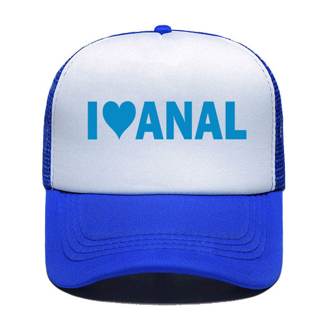 Kšiltovka s nápisem I love Anal